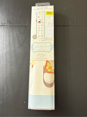😍2/$20 NEW Growth Chart Wall Decal - Alphabet Zoo (Blue)